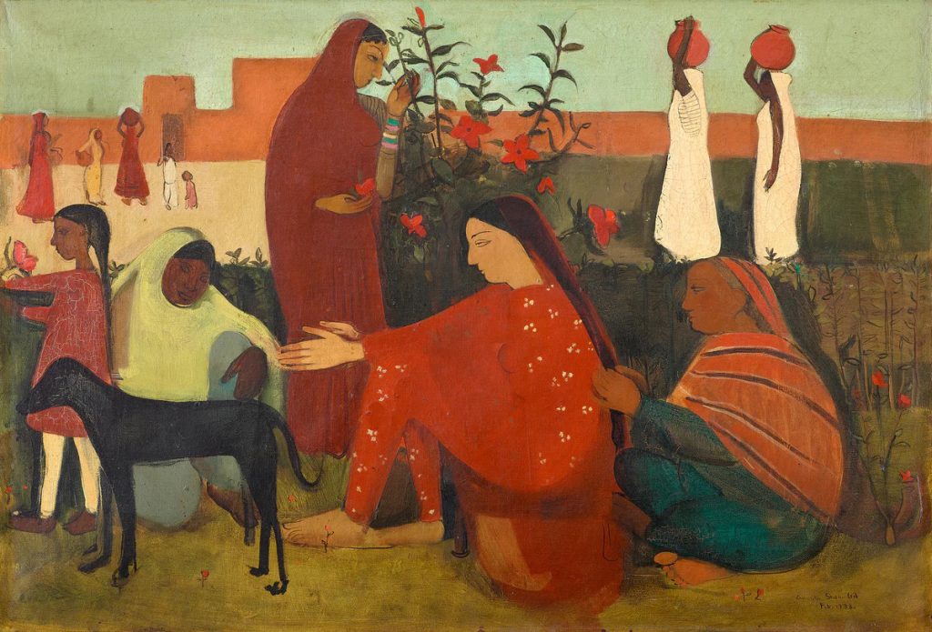 Amrita Sher-Gil, In the Ladies' Enclosure - The Culturium